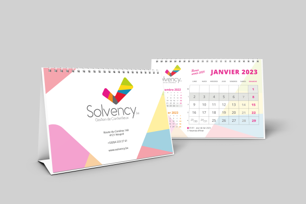 Solevency - Calendrier A5