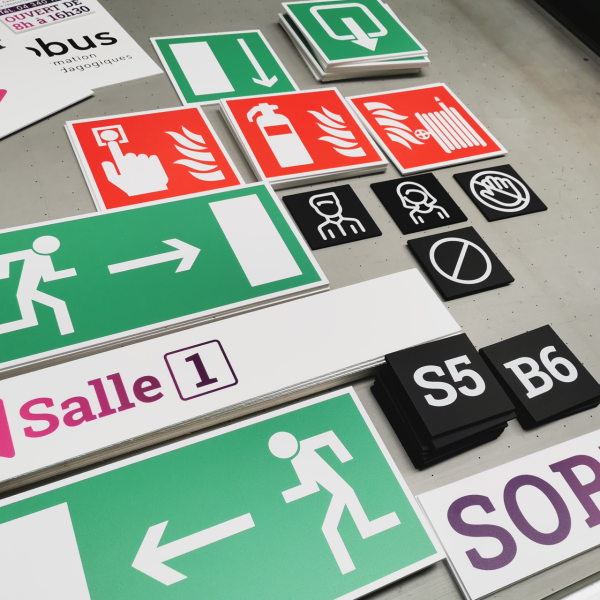 signaletique interieure securite panneau forex pvc